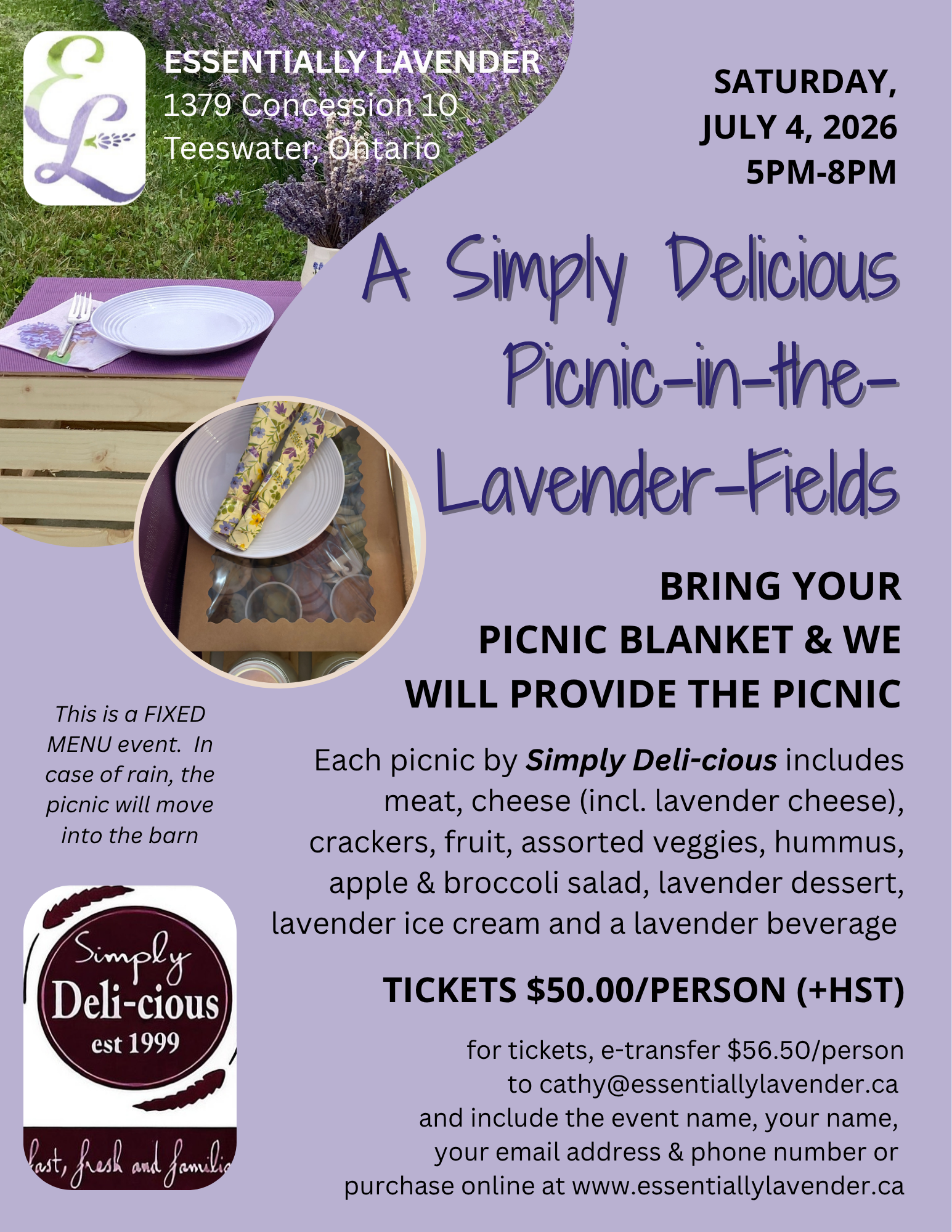 A Simply Delicious Picnic-in-the-Lavender-Fields